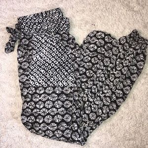 Black & White Patterned Joggers